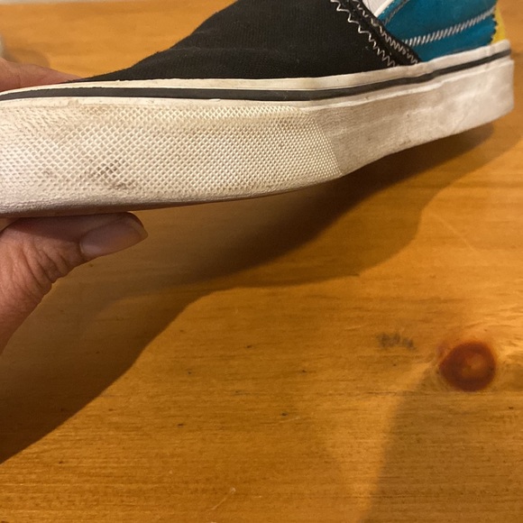 Vans Off the Wall Slip on Low Top Color Block Sneakers Mens 3.5 Womens 5 - Picture 9 of 11